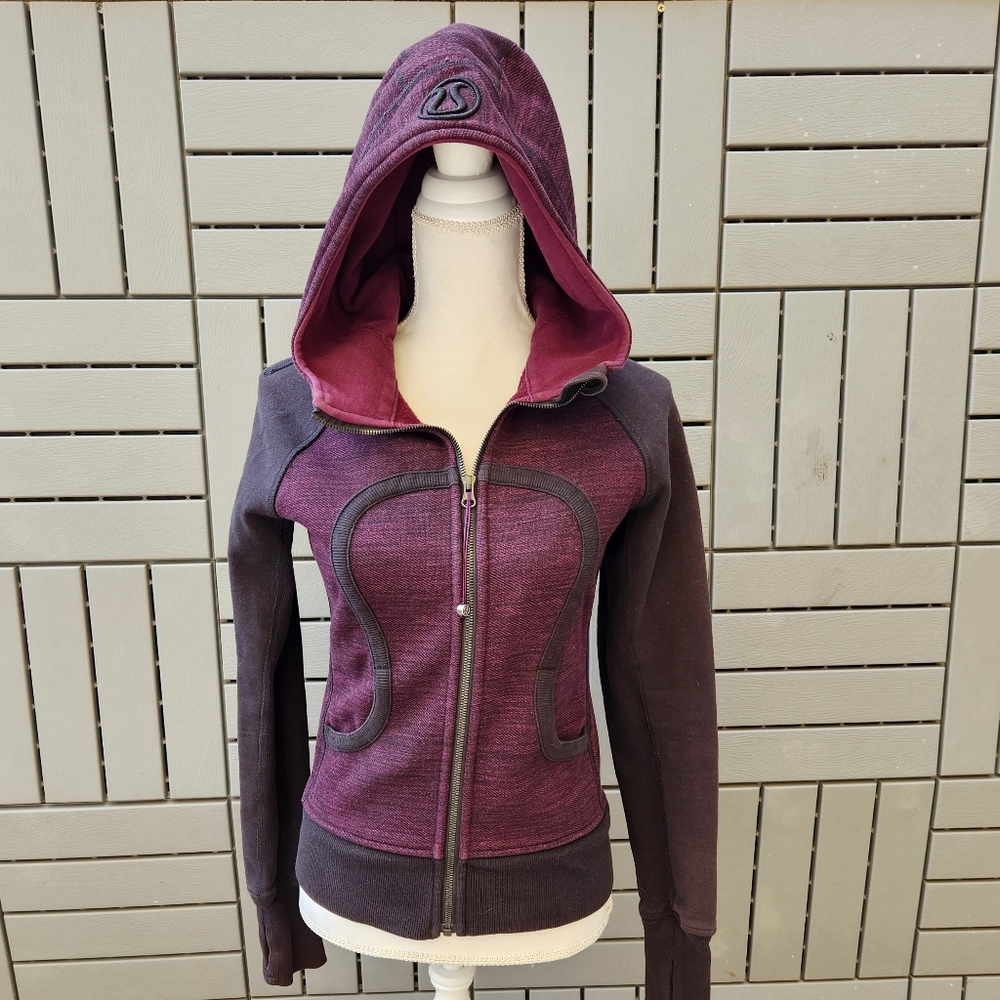 Lululemon Scuba Hoodie RARE COLOR: Commuter Denim Black / Plum - Picture 2 of 9